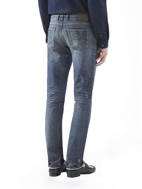 gucci jeans men's|gucci men's skinny jeans.